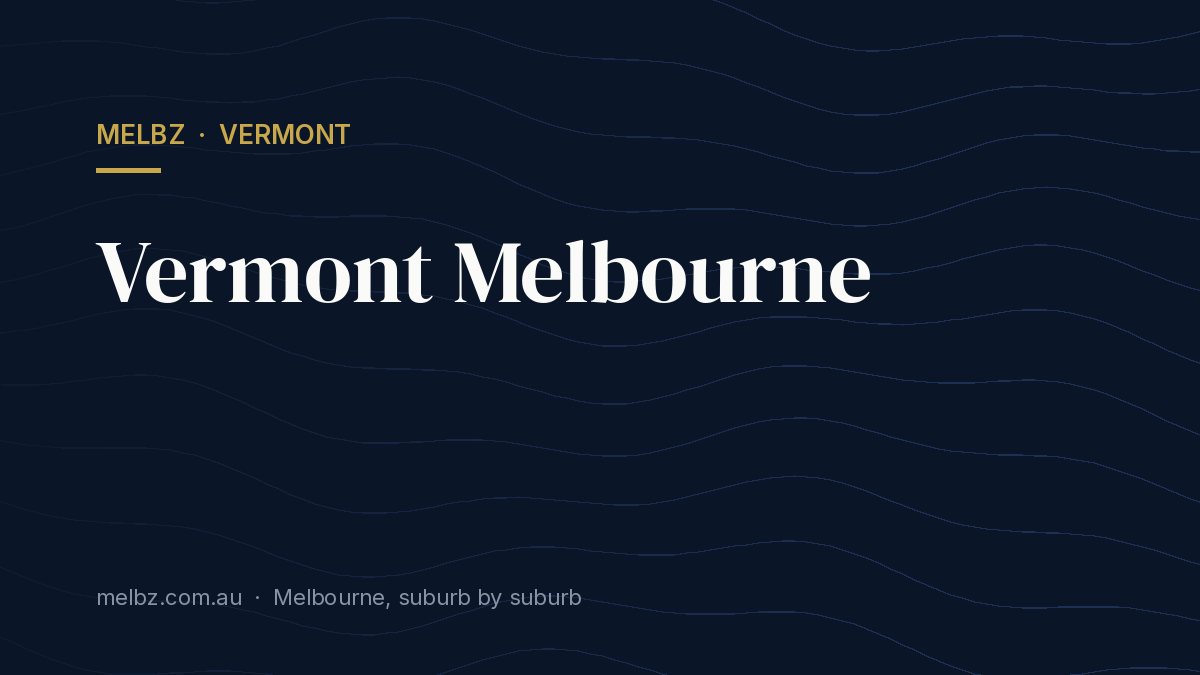 Title card: Vermont Melbourne