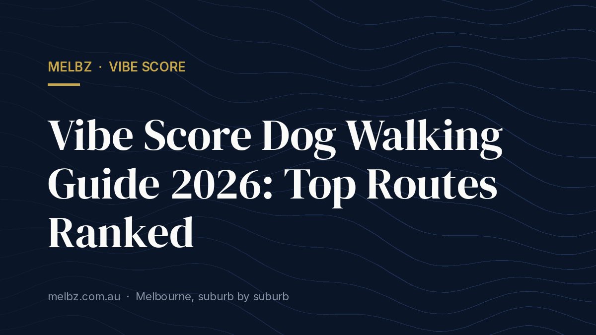 Title card: Vibe Score Dog Walking Guide 2026: Top Routes Ranked