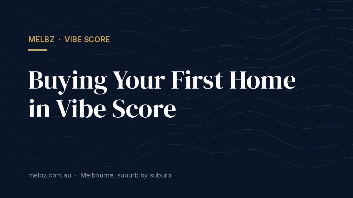 Title card: Buying Your First Home in Vibe Score