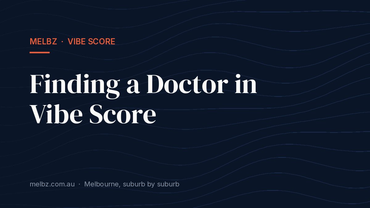 Title card: Finding a Doctor in Vibe Score