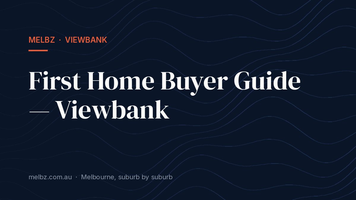 Title card: First Home Buyer Guide — Viewbank