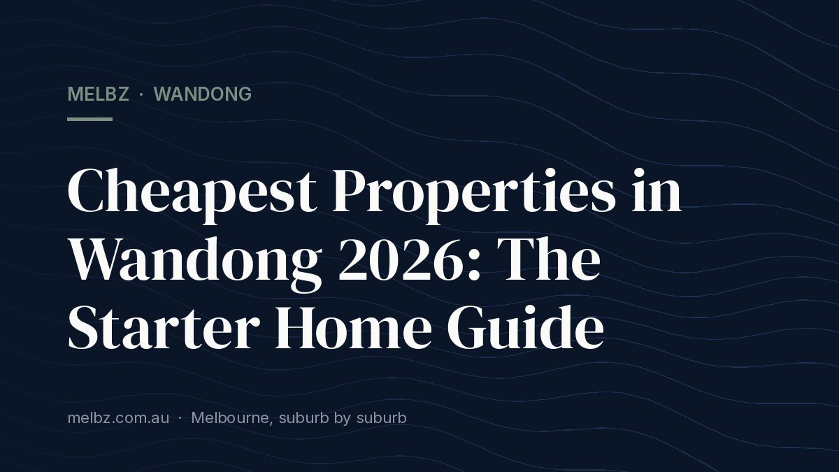 Title card: Cheapest Properties in Wandong 2026: The Starter Home Guide