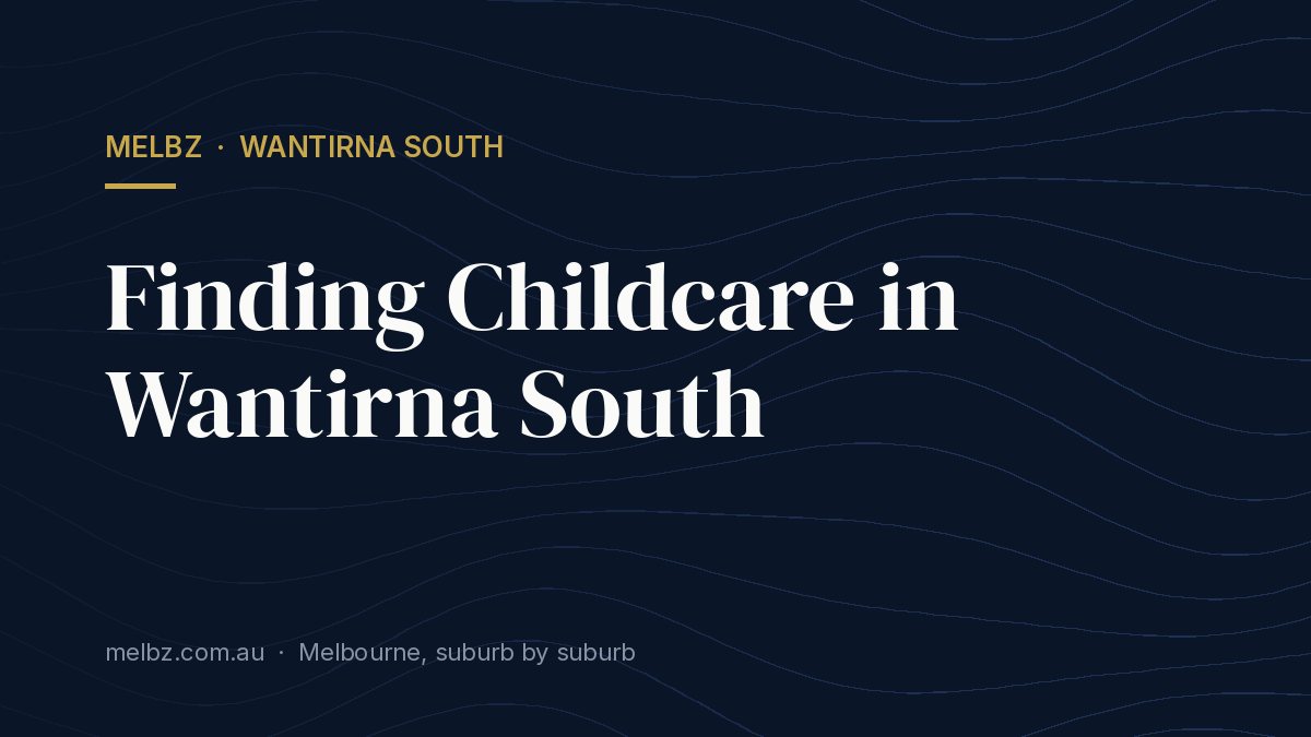 Title card: Finding Childcare in Wantirna South