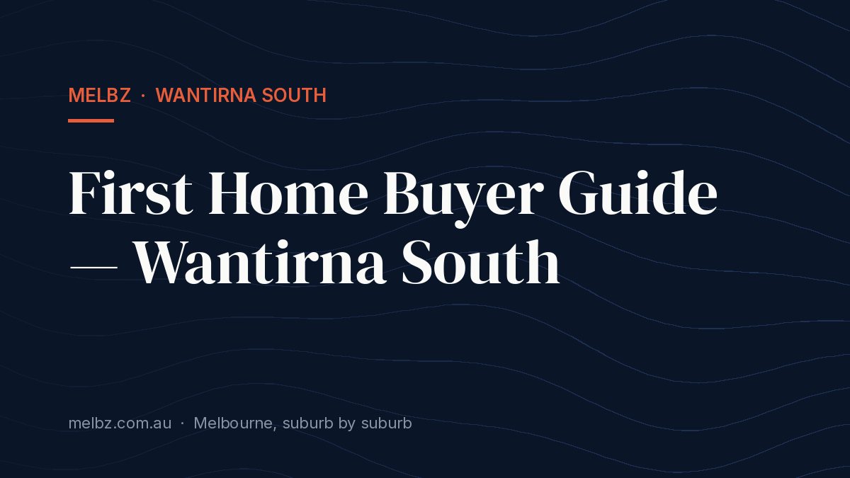 Title card: First Home Buyer Guide — Wantirna South