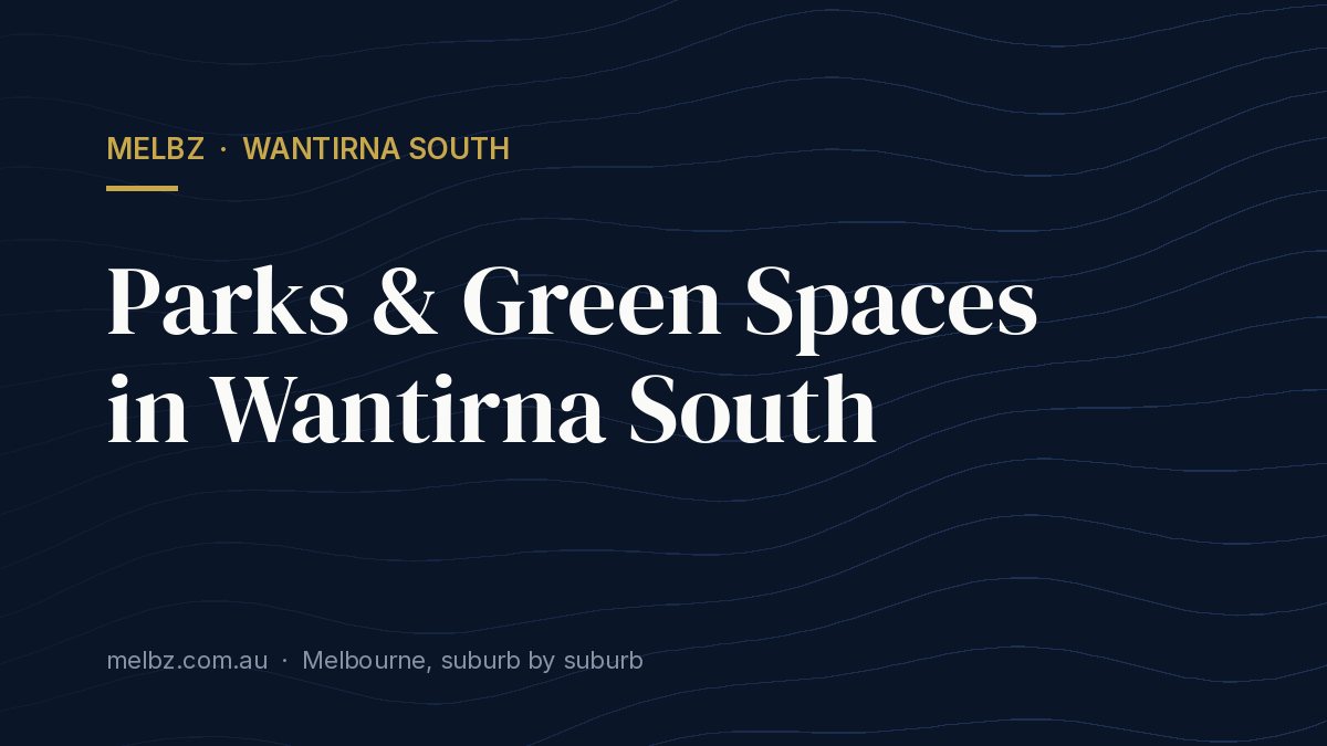 Title card: Parks & Green Spaces in Wantirna South