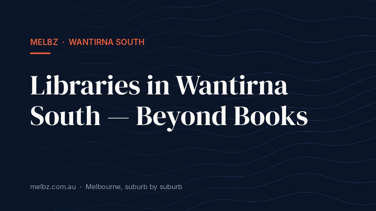 Title card: Libraries in Wantirna South — Beyond Books