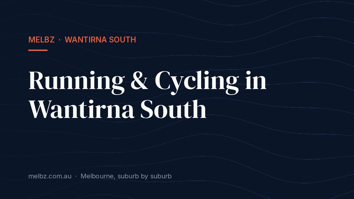 Title card: Running & Cycling in Wantirna South