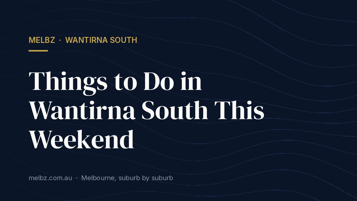 Title card: Things to Do in Wantirna South This Weekend