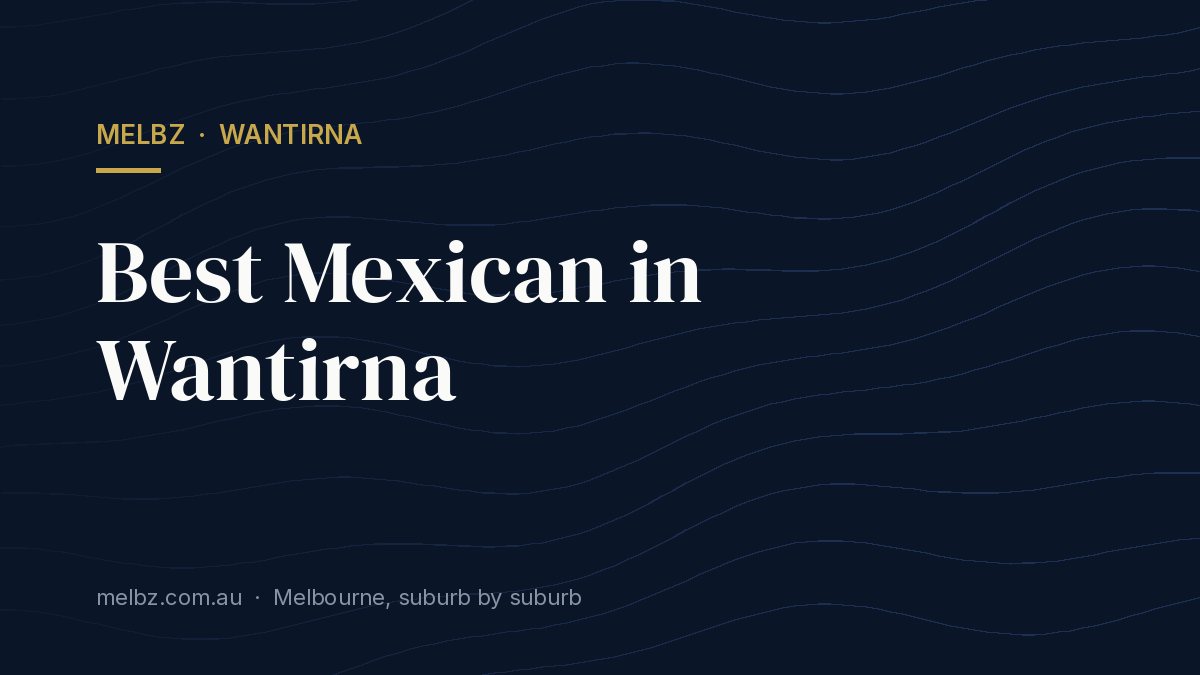 Title card: Best Mexican in Wantirna