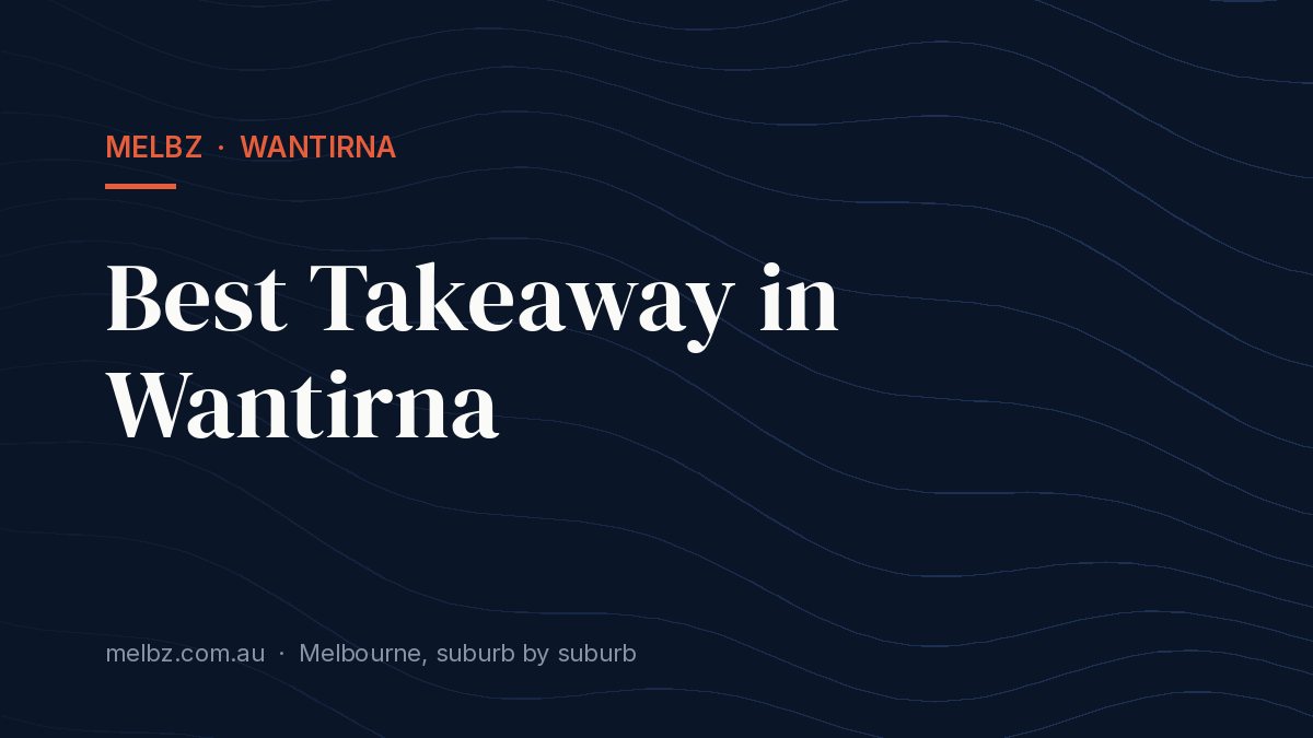 Title card: Best Takeaway in Wantirna