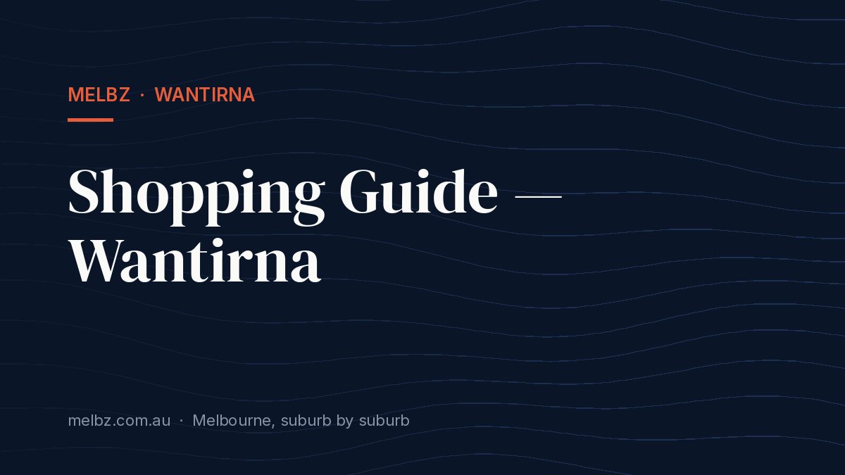 Title card: Shopping Guide — Wantirna