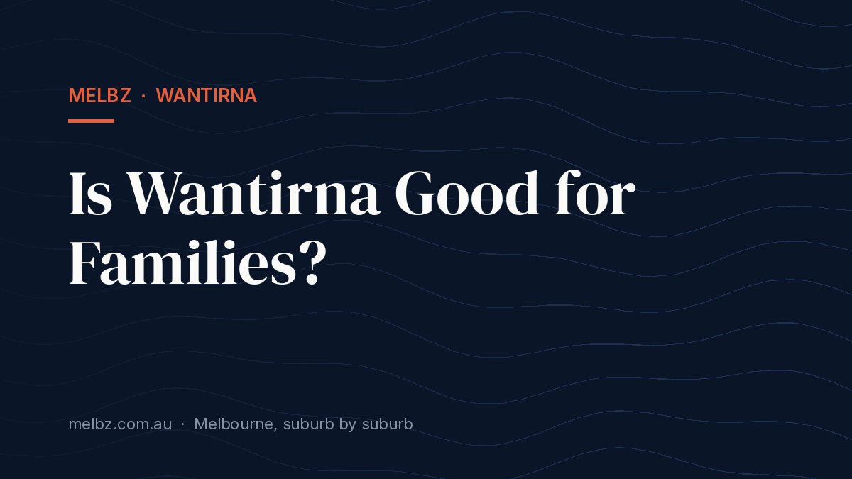 Title card: Is Wantirna Good for Families?