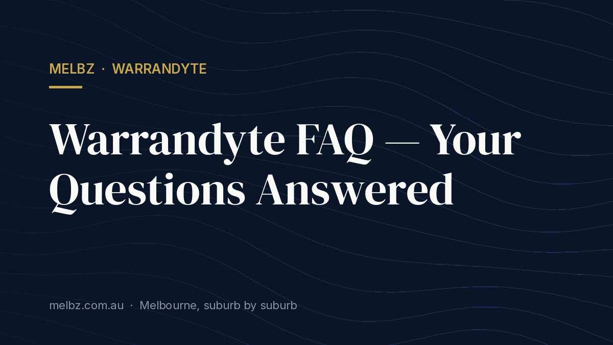 Title card: Warrandyte FAQ — Your Questions Answered