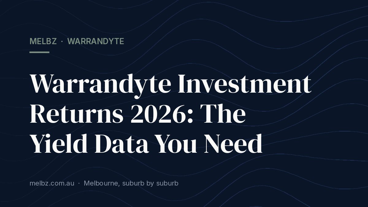Title card: Warrandyte Investment Returns 2026: The Yield Data You Need