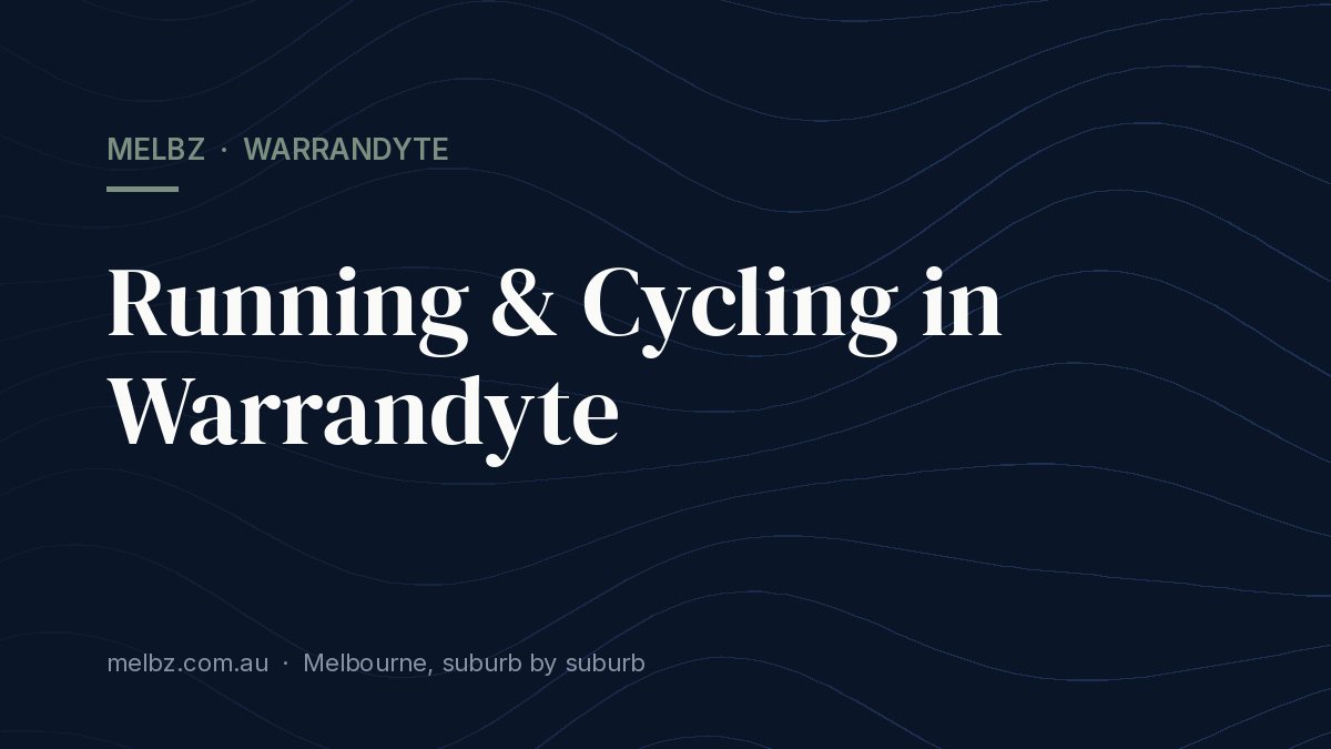 Title card: Running & Cycling in Warrandyte