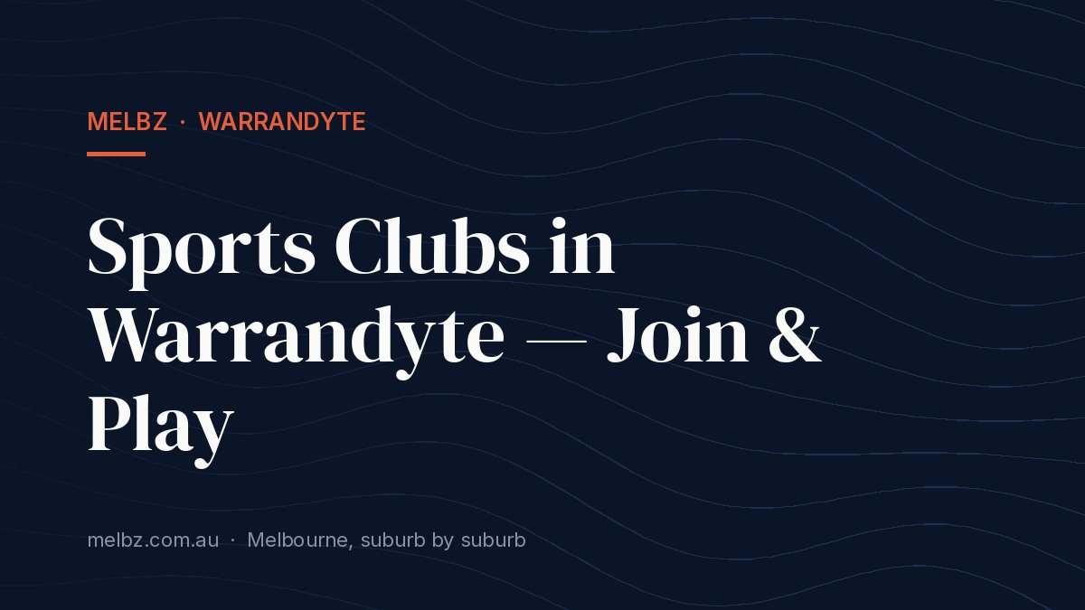 Title card: Sports Clubs in Warrandyte — Join & Play