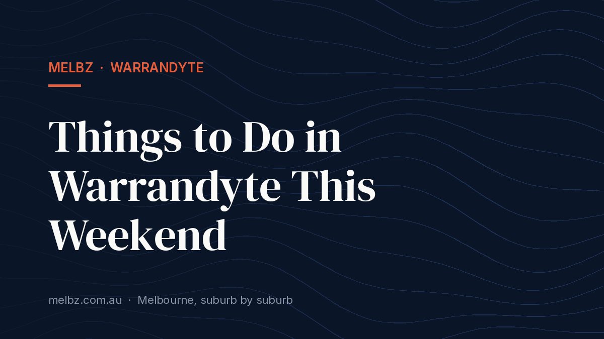 Title card: Things to Do in Warrandyte This Weekend
