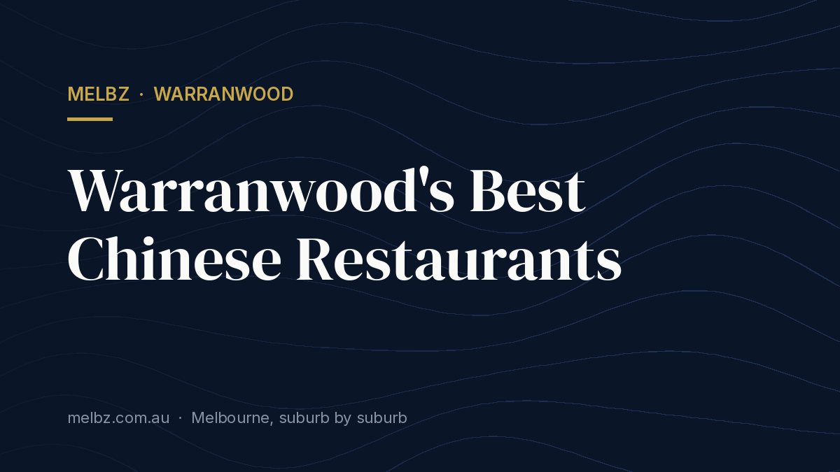 Title card: Warranwood's Best Chinese Restaurants