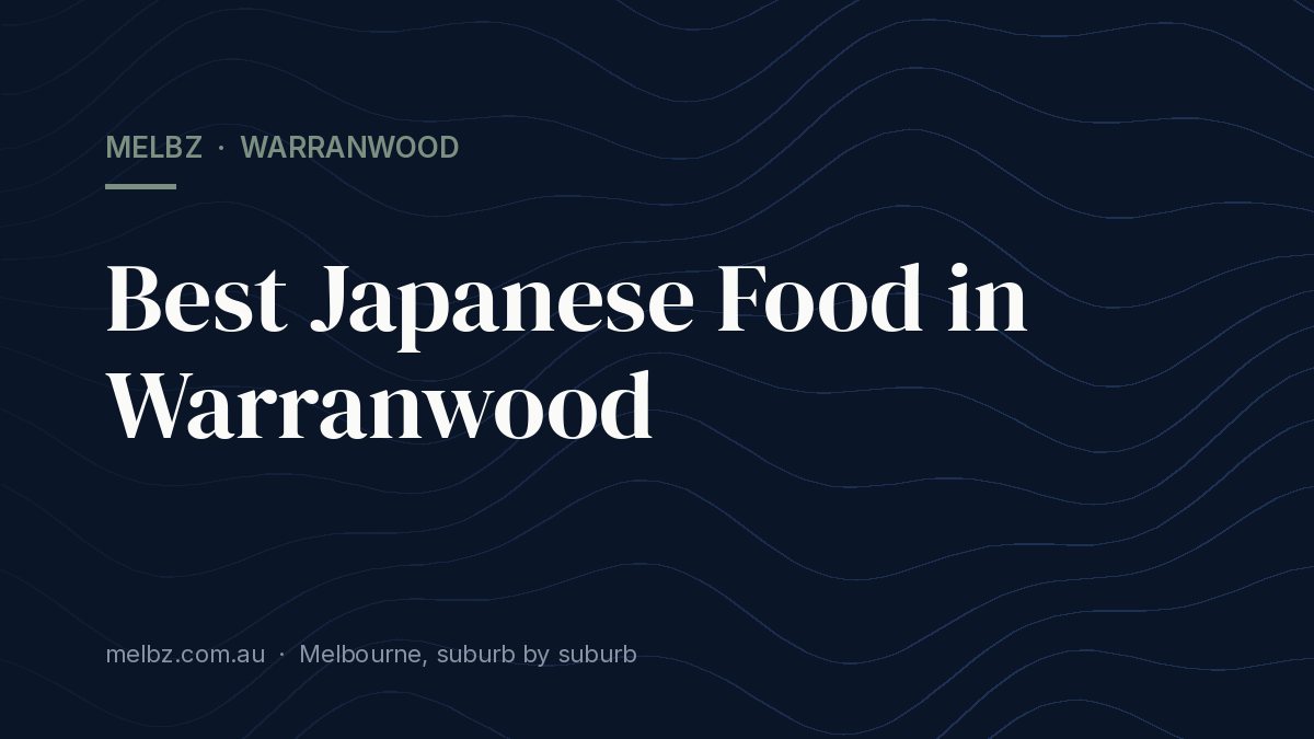 Title card: Best Japanese Food in Warranwood
