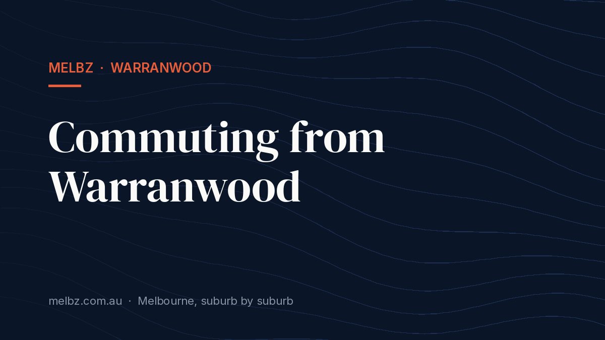 Title card: Commuting from Warranwood