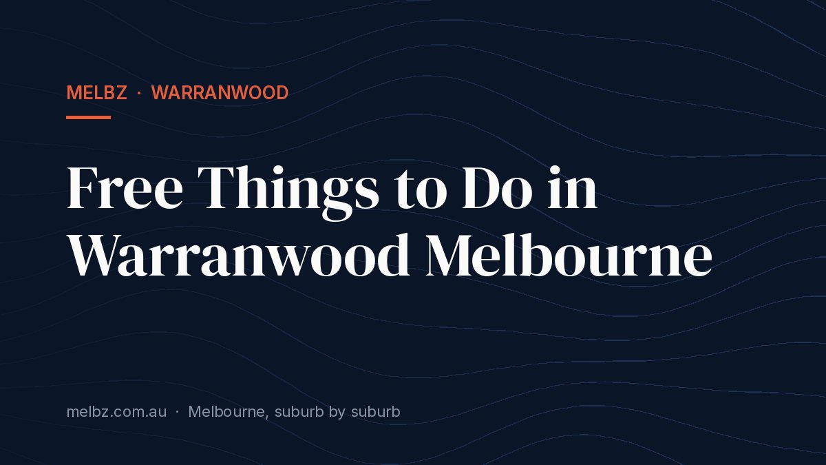 Title card: Free Things to Do in Warranwood Melbourne