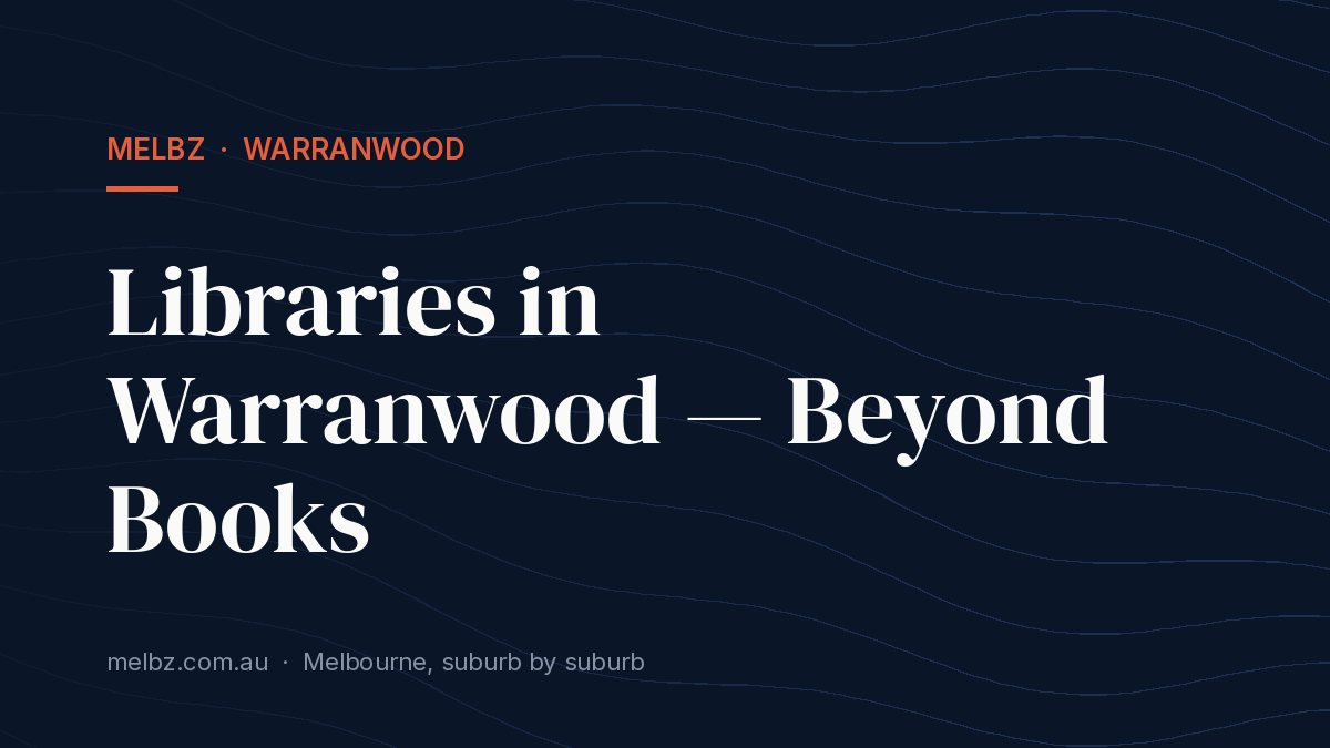 Title card: Libraries in Warranwood — Beyond Books