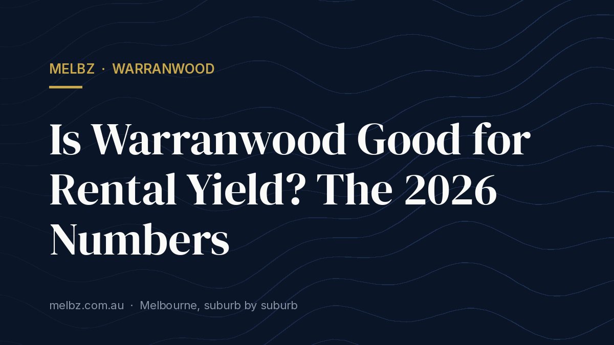 Title card: Is Warranwood Good for Rental Yield? The 2026 Numbers