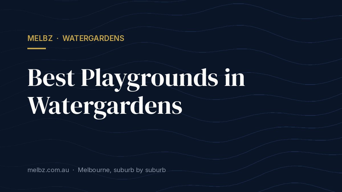 Title card: Best Playgrounds in Watergardens