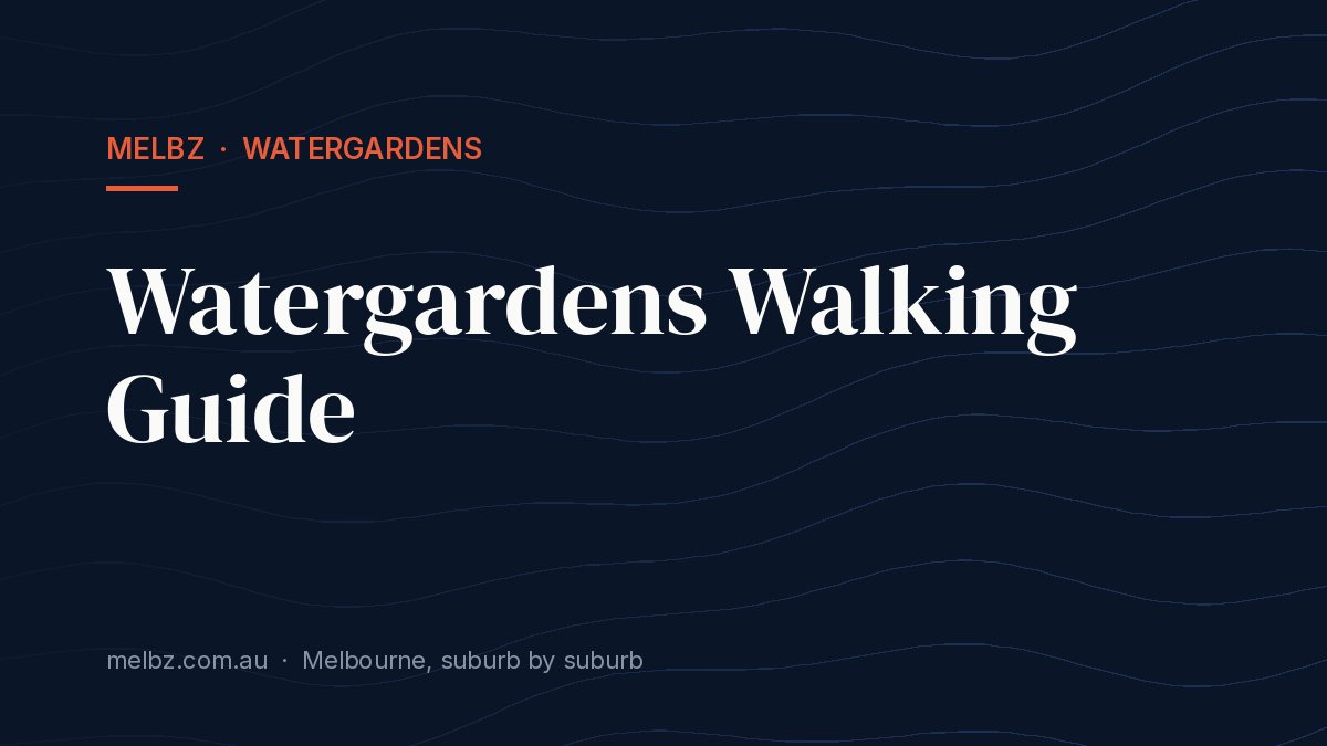 Title card: Watergardens Walking Guide