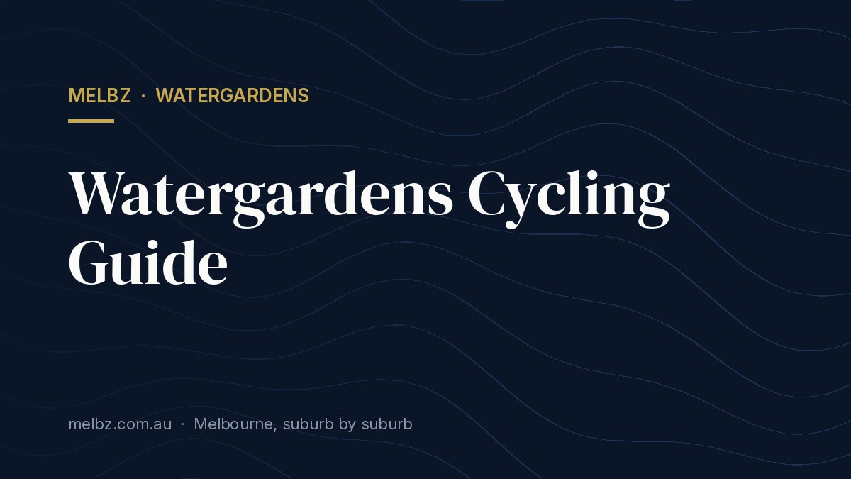 Title card: Watergardens Cycling Guide