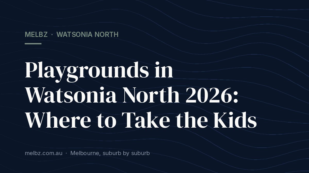Title card: Playgrounds in Watsonia North 2026: Where to Take the Kids