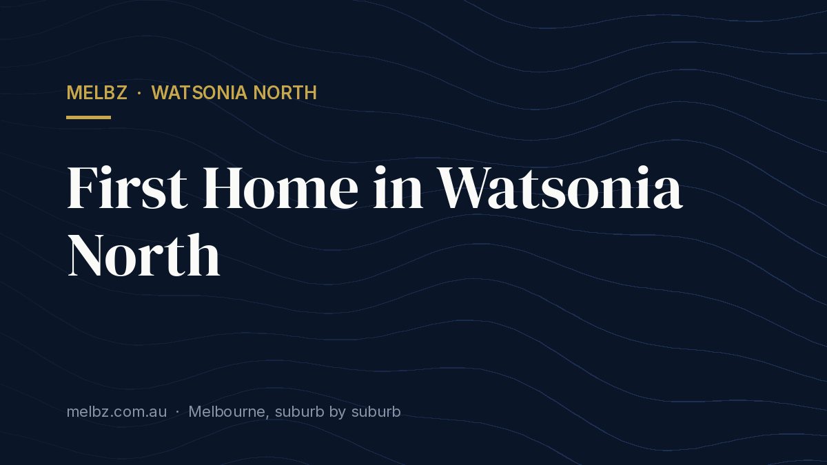 Title card: First Home in Watsonia North