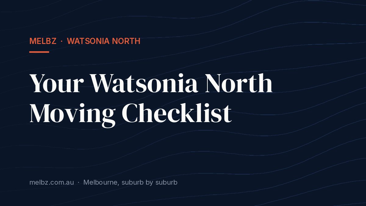 Title card: Your Watsonia North Moving Checklist