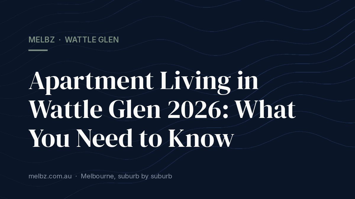 Title card: Apartment Living in Wattle Glen 2026: What You Need to Know