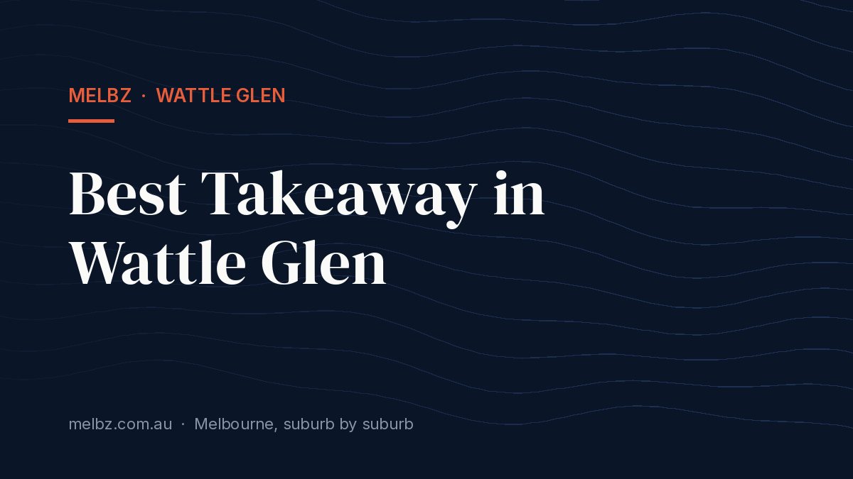Title card: Best Takeaway in Wattle Glen