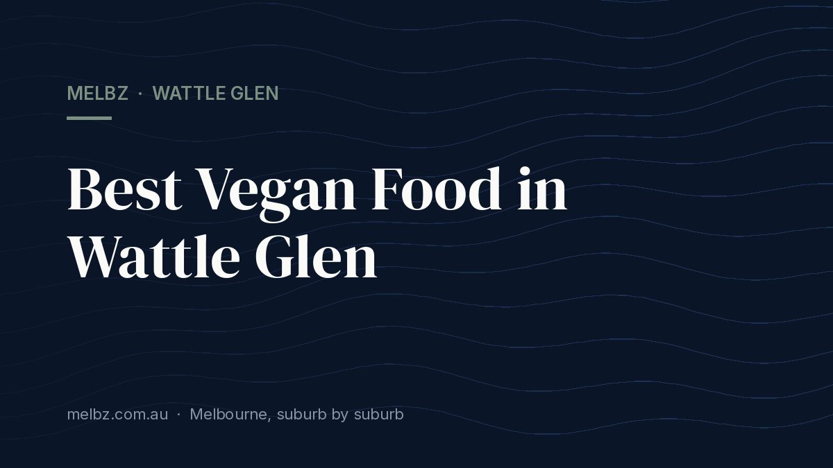 Title card: Best Vegan Food in Wattle Glen