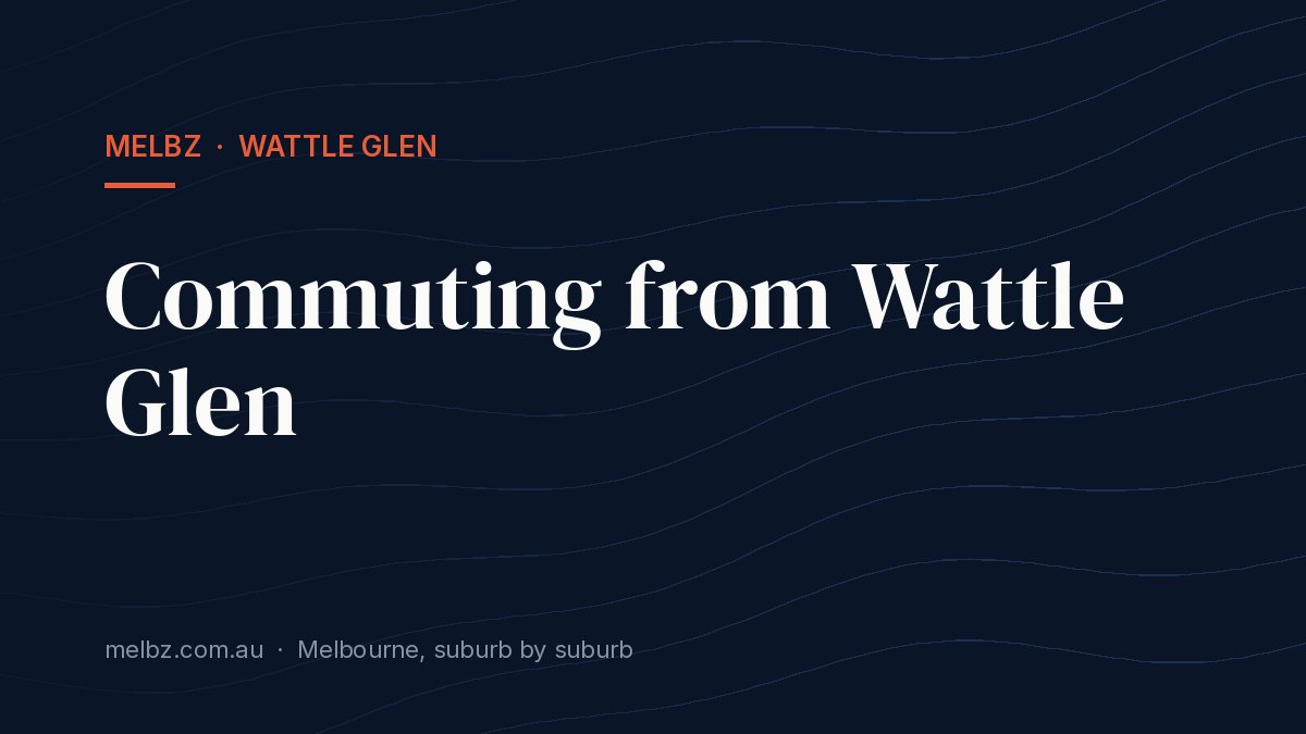 Title card: Commuting from Wattle Glen