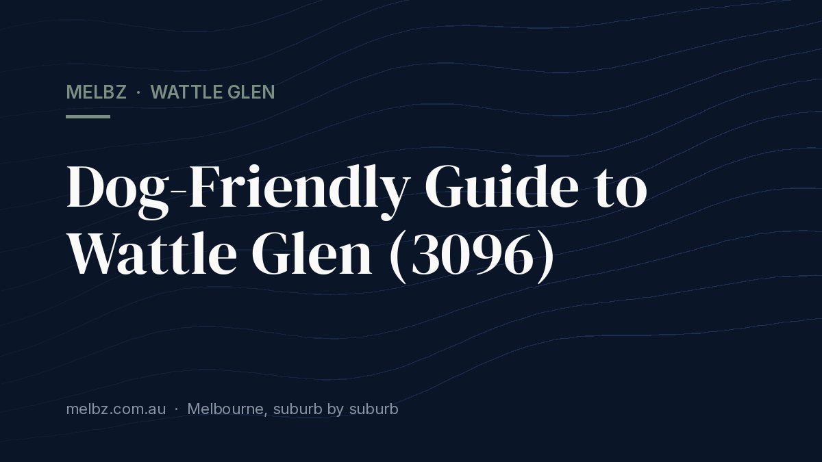 Title card: Dog-Friendly Guide to Wattle Glen (3096)