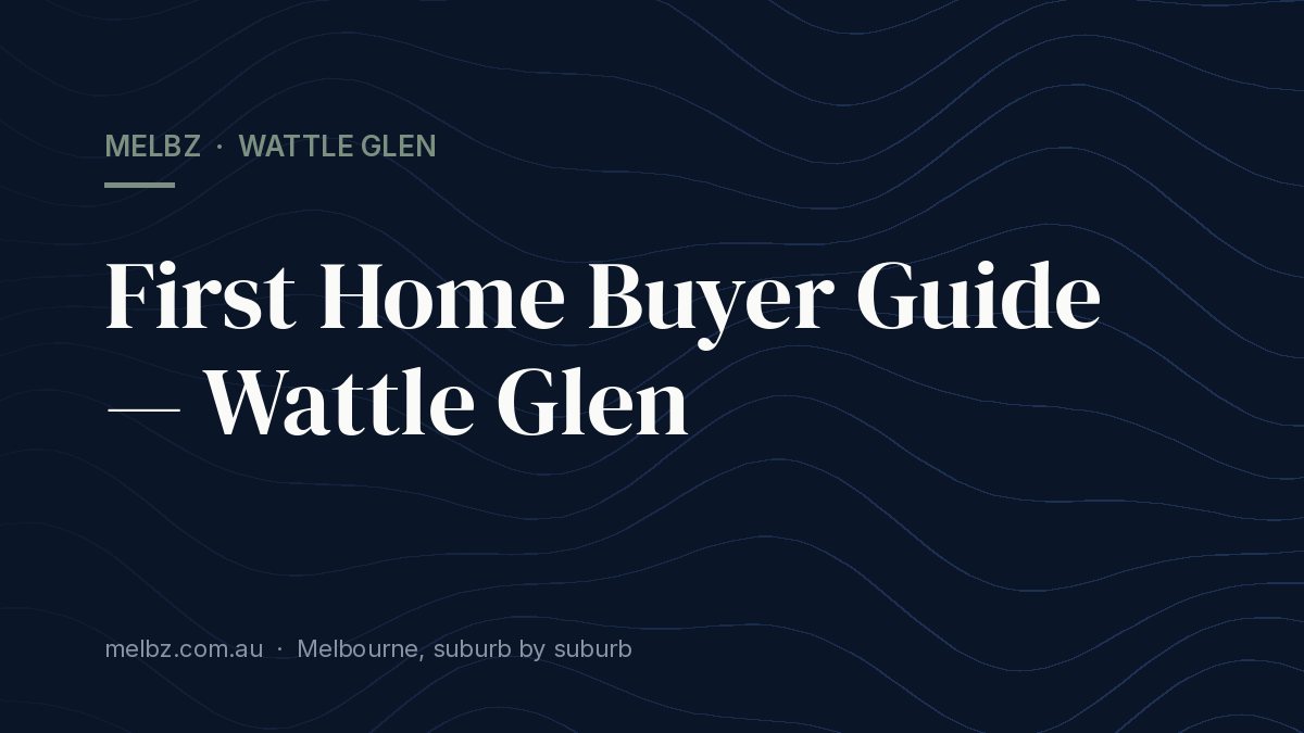 Title card: First Home Buyer Guide — Wattle Glen