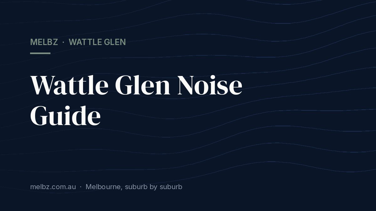 Title card: Wattle Glen Noise Guide