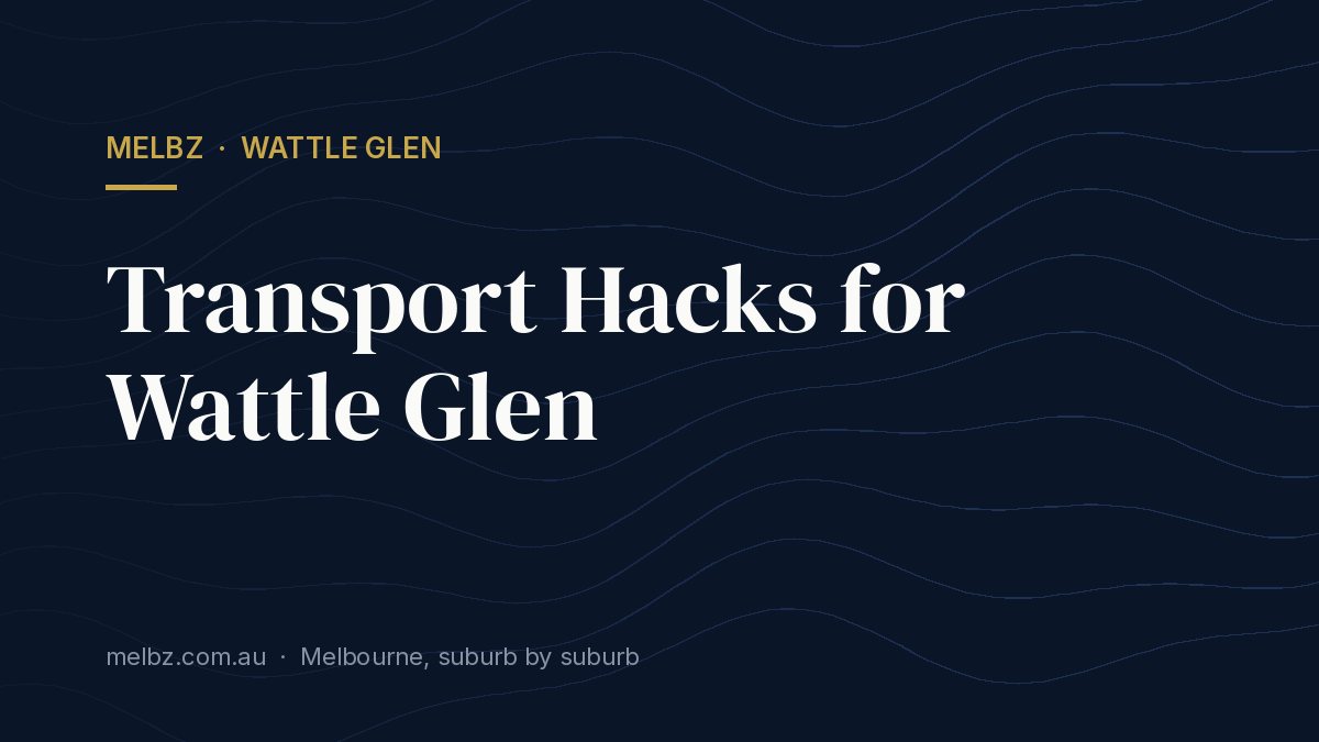 Title card: Transport Hacks for Wattle Glen