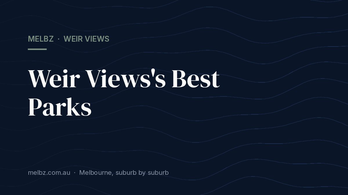 Title card: Weir Views's Best Parks
