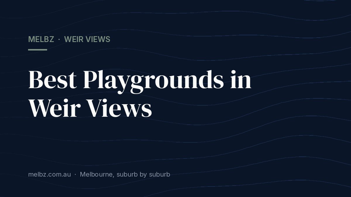 Title card: Best Playgrounds in Weir Views