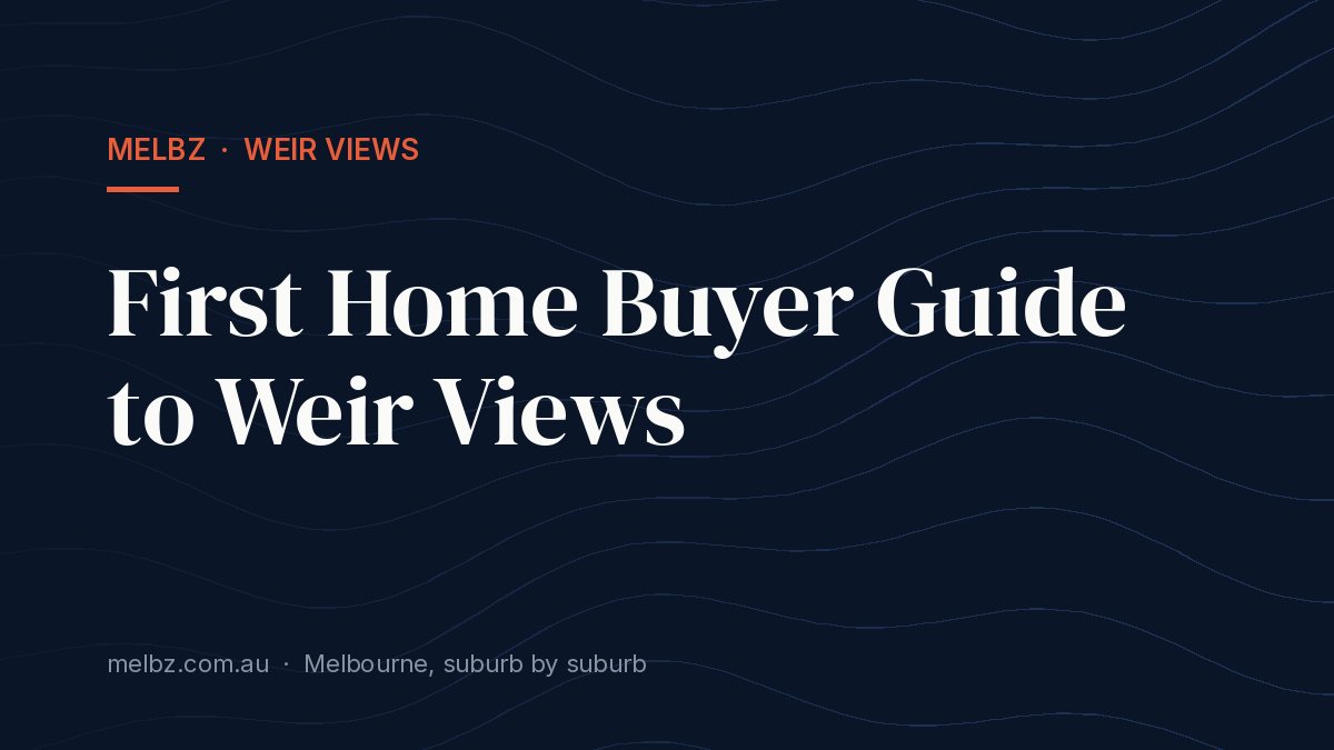 Title card: First Home Buyer Guide to Weir Views