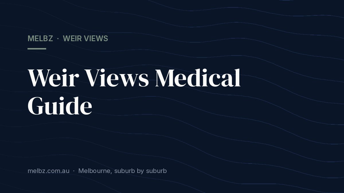 Title card: Weir Views Medical Guide