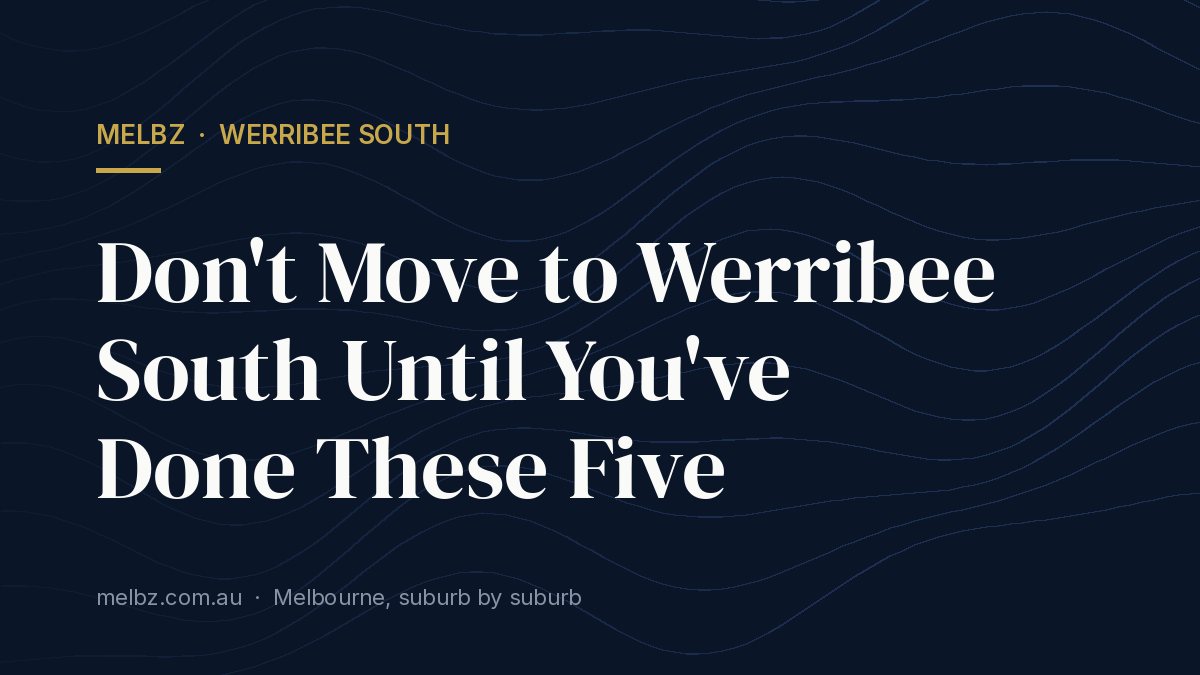 Living in an Apartment in Werribee South