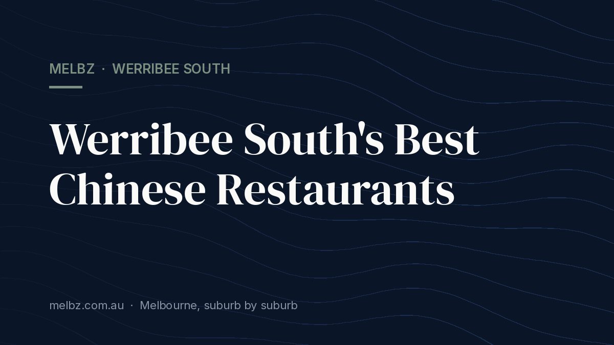 Title card: Werribee South's Best Chinese Restaurants