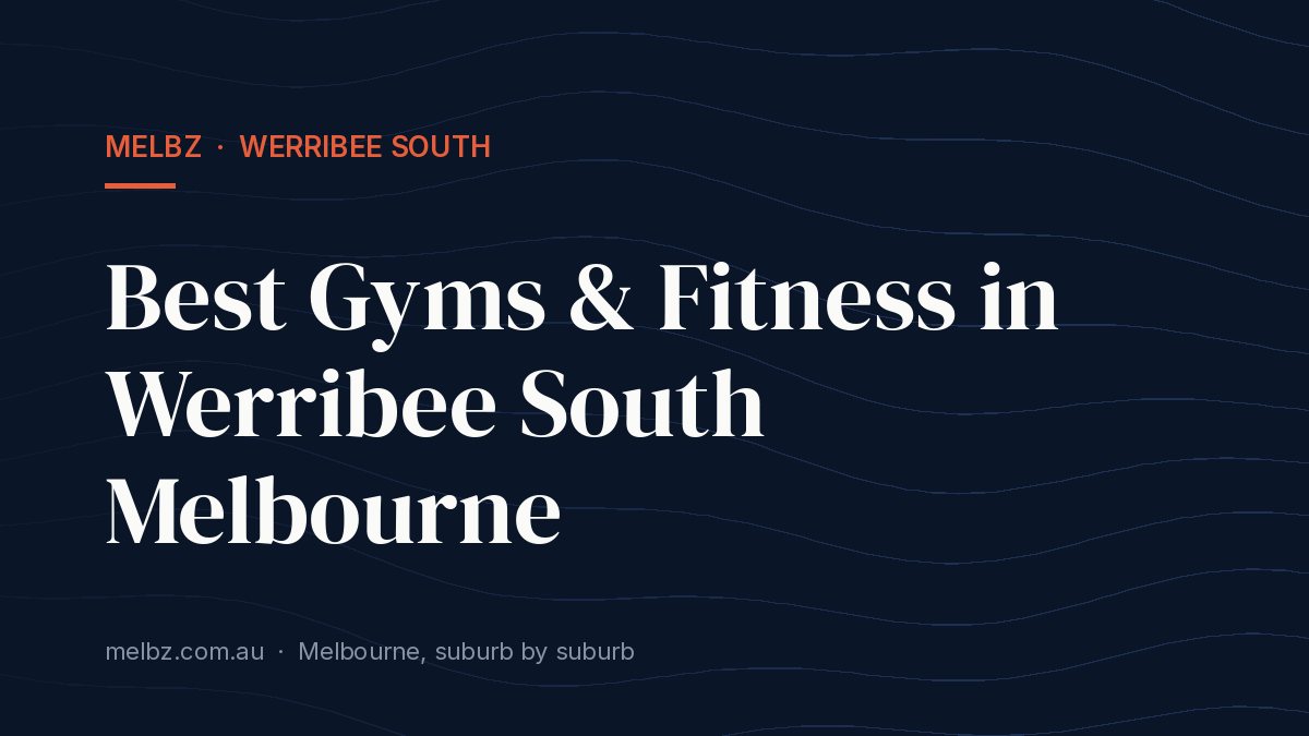 Title card: Best Gyms & Fitness in Werribee South Melbourne
