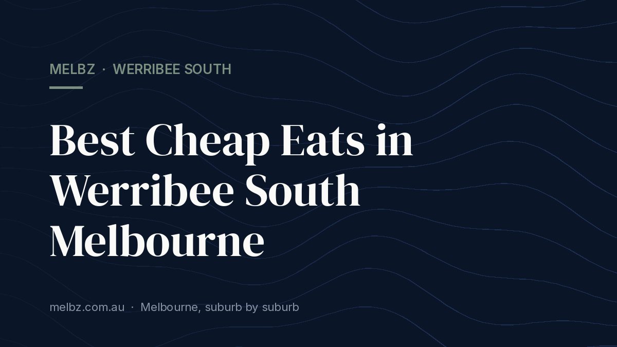 Title card: Best Cheap Eats in Werribee South Melbourne