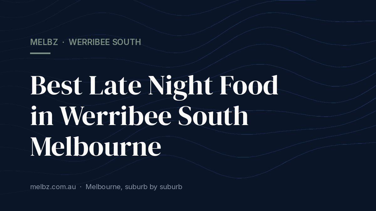 Title card: Best Late Night Food in Werribee South Melbourne